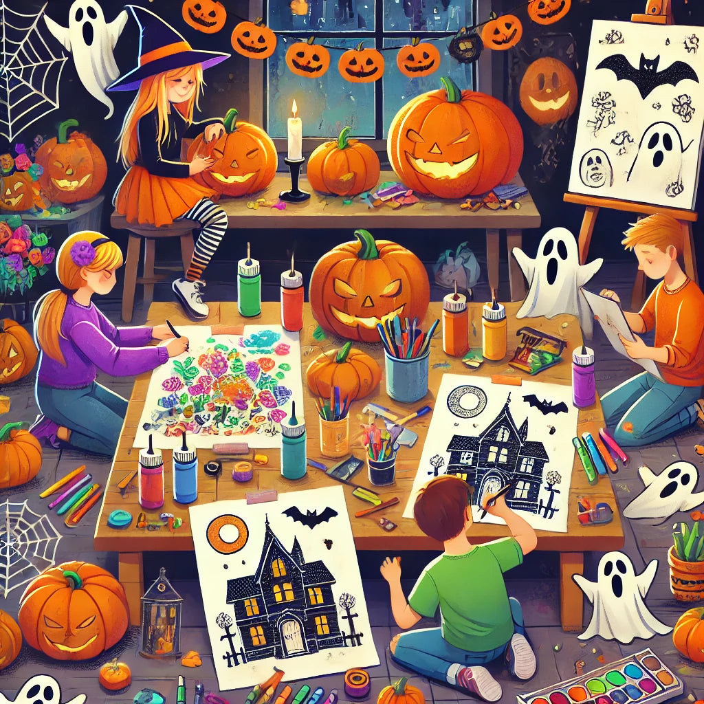 Creative Ways to Use Halloween Colouring Books for Party Decorations