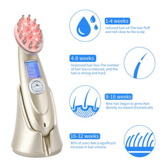 Enhanced Electric Laser Hair Growth Comb – Infrared EMS RF Vibration Massager for Hair Loss Treatment & Regrowth