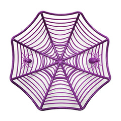 Halloween Candy Basket: Black Orange Spider Web Design for Trick or Treat Decoration