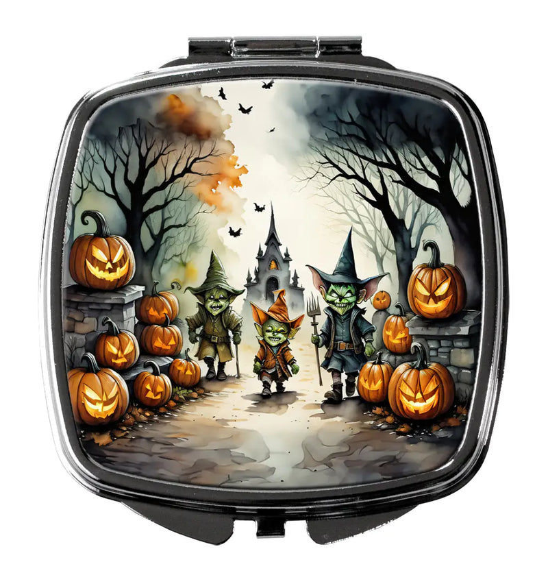 Goblins Spooky Halloween Compact Mirror